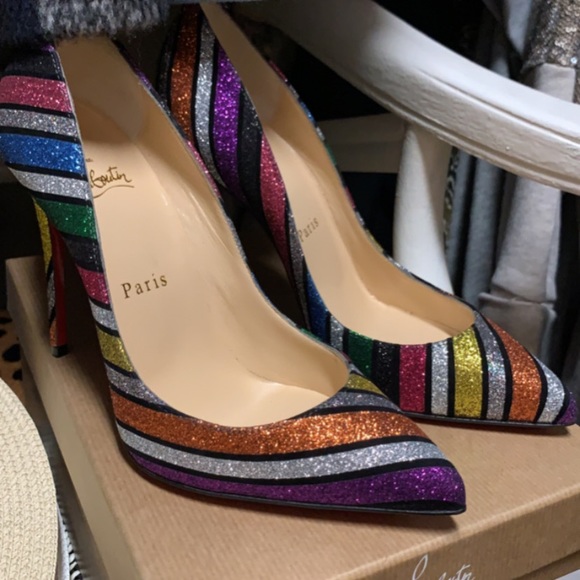 Christian Louboutin Pigalle Follies Glitter 36 - Picture 2 of 4